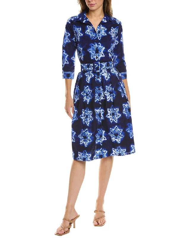 Samantha Sung Audrey 1 3/4-Sleeve Shirtdress