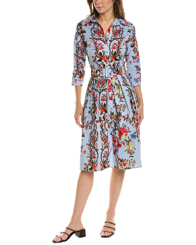 Samantha Sung Audrey 1 3/4-Sleeve Shirtdress