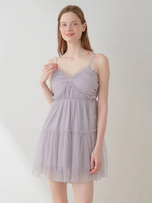 Camisole Tulle Mini Dress