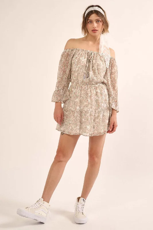 Sweet Nothings Off-Shoulder Floral Mini Dress