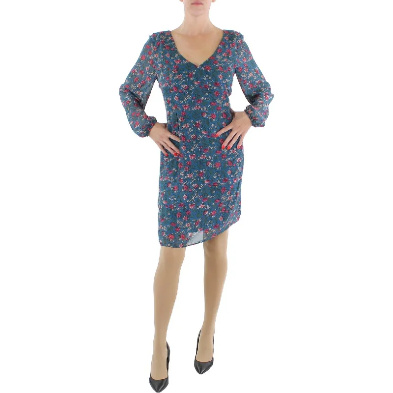 INC Womens Floral Mini Shift Dress