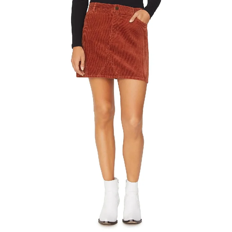 Sanctuary Womens Corduroy Mini Mini Skirt