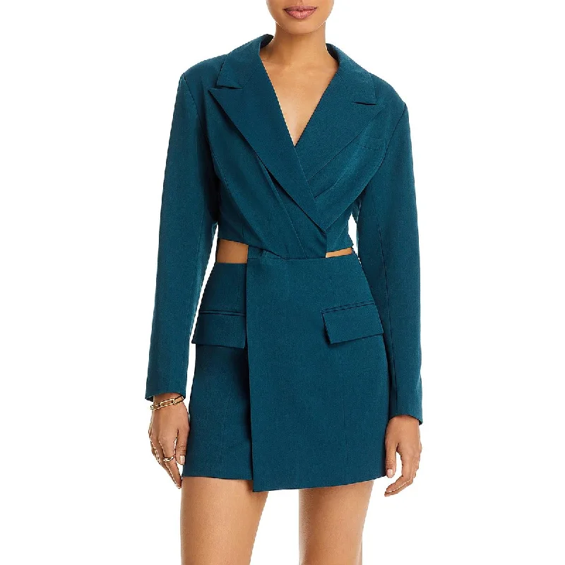 Fore Womens Blazer Short Mini Dress